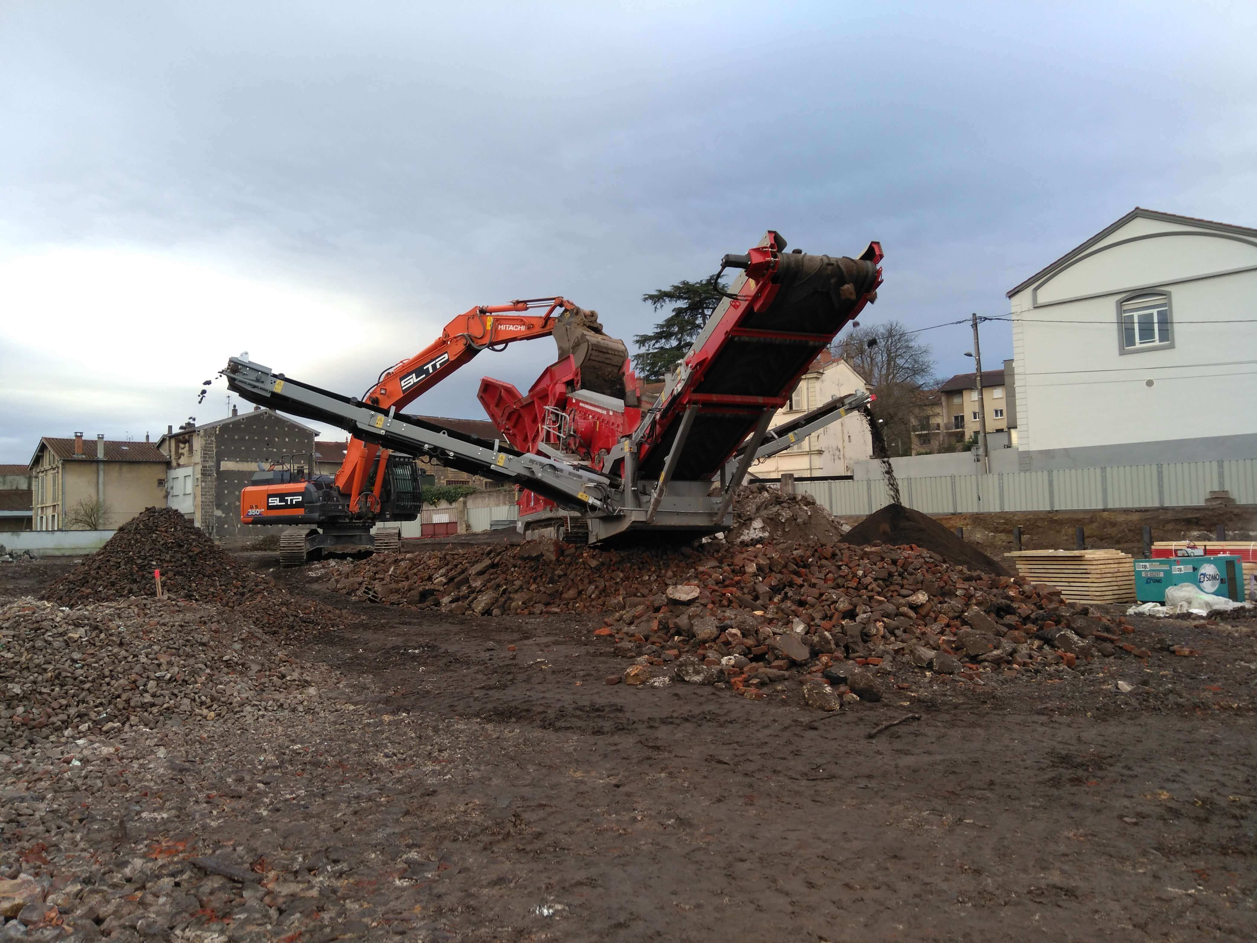 Concassage - Chantier L'olympe