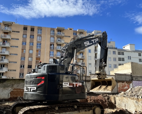 Démolition et terrassement chantier Villeurbanne