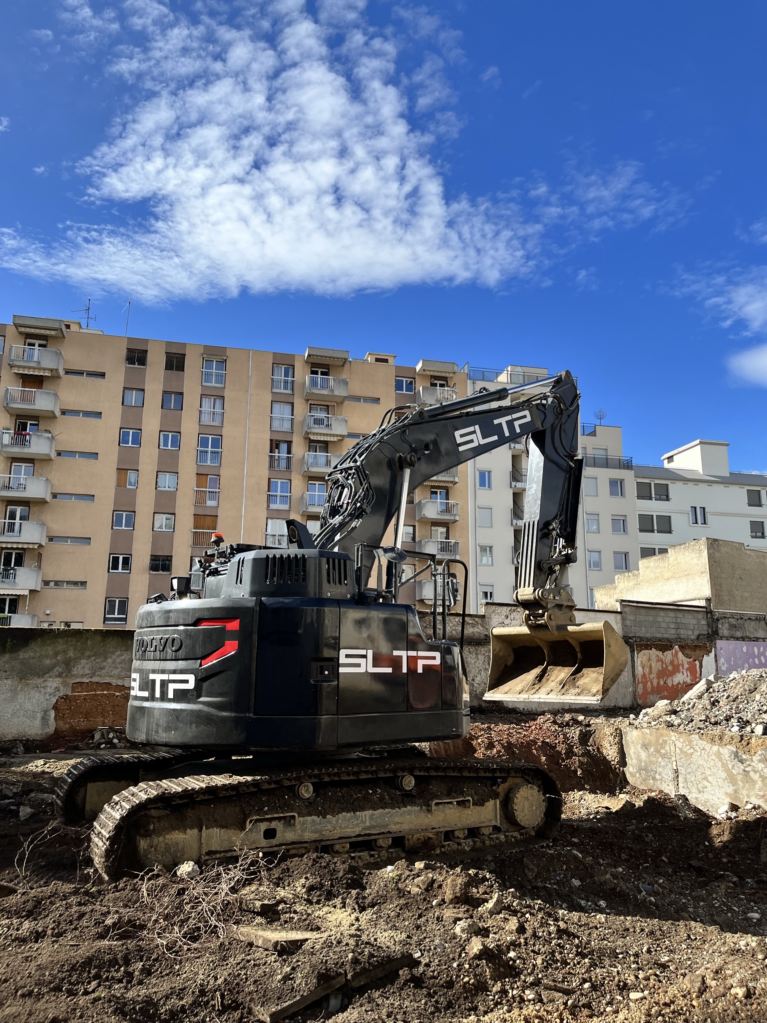 Démolition et terrassement chantier Villeurbanne