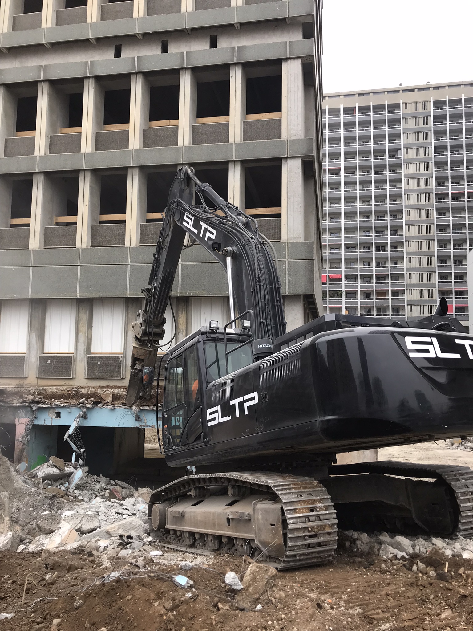 SLTP | Démolition parking souterrain Part-Dieu
