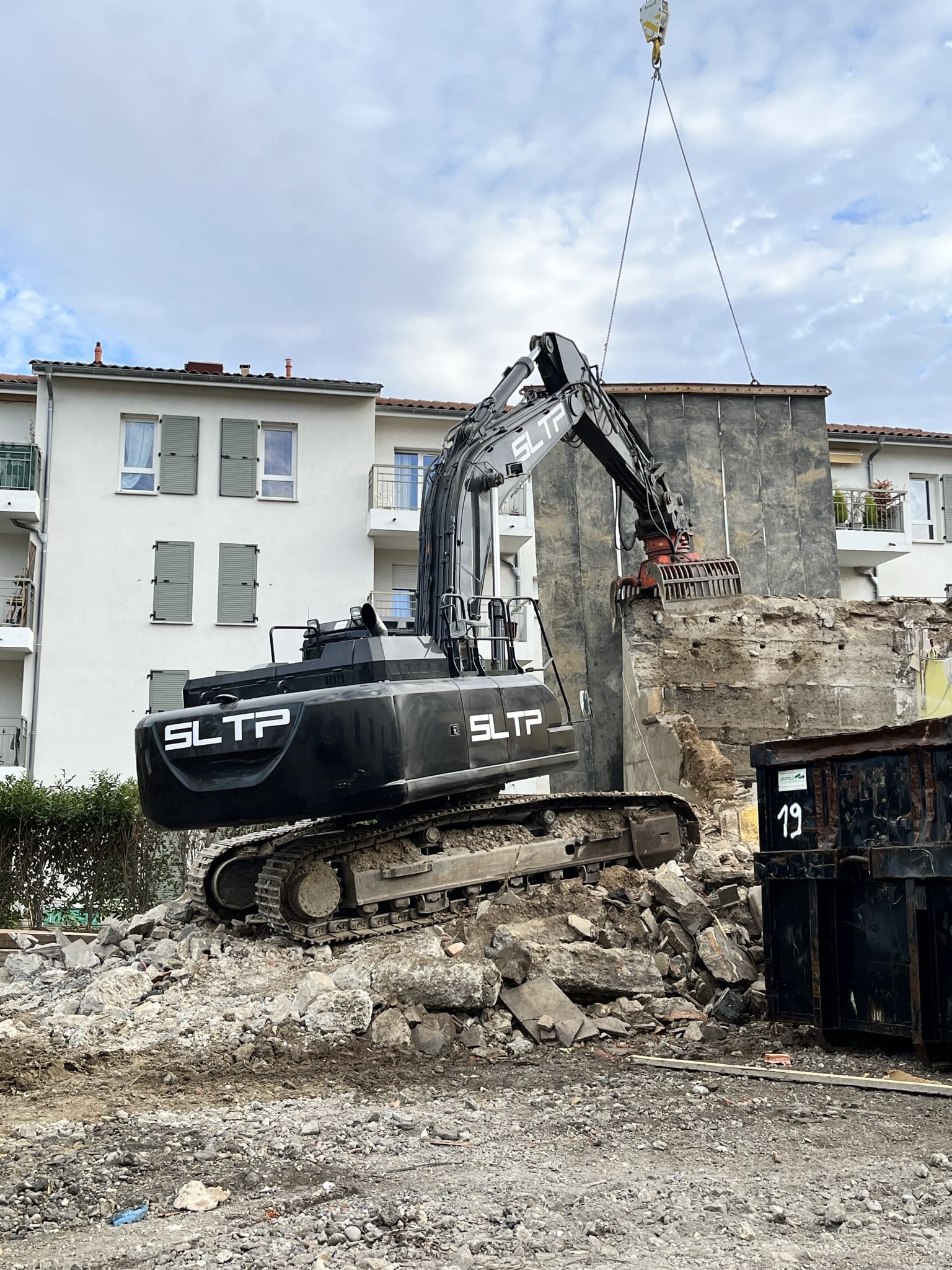 Démolition chantier Villa Botanica Craponne