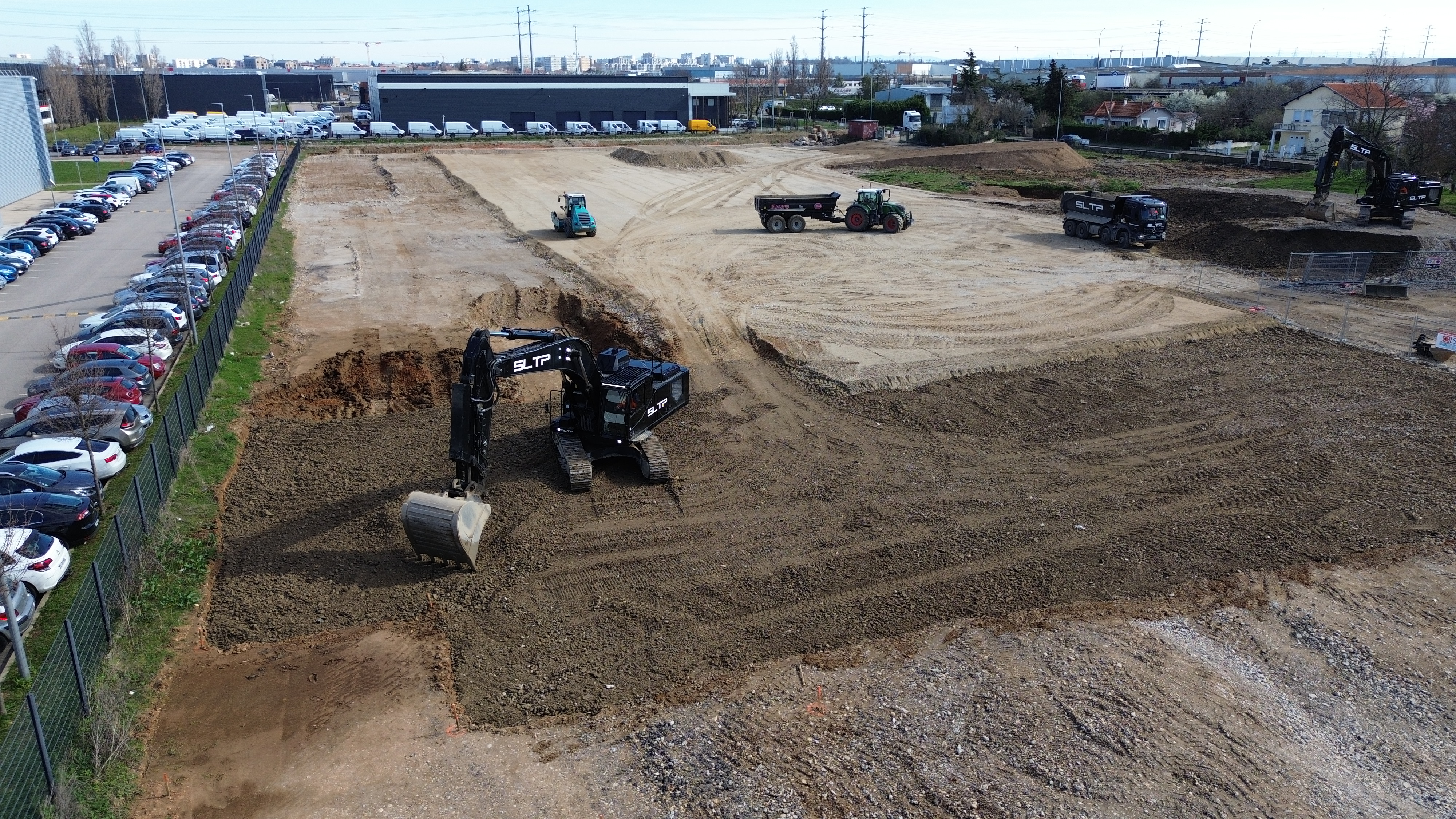 Terrassement SLTP chantier Corbas