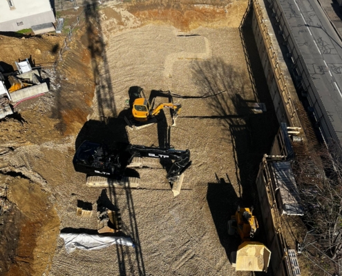 Chantier terrassement Chartons Oullins