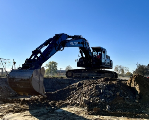 Terrassement SLTP chantier URBAXX