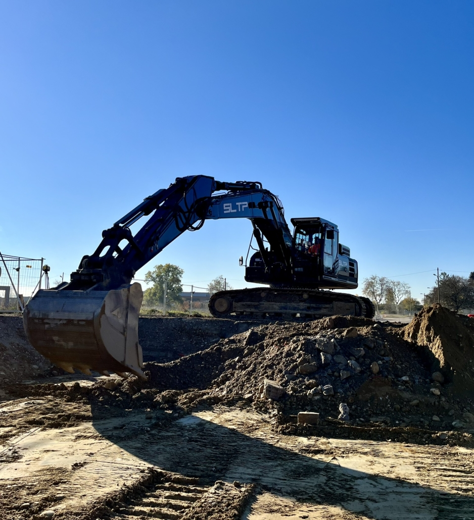 Terrassement SLTP chantier URBAXX