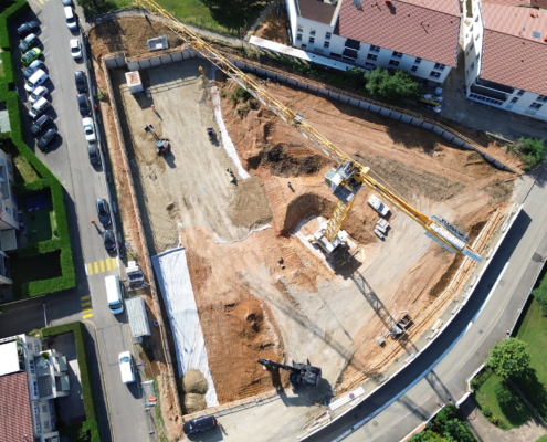 Terrassement SLTP chantier Ternay